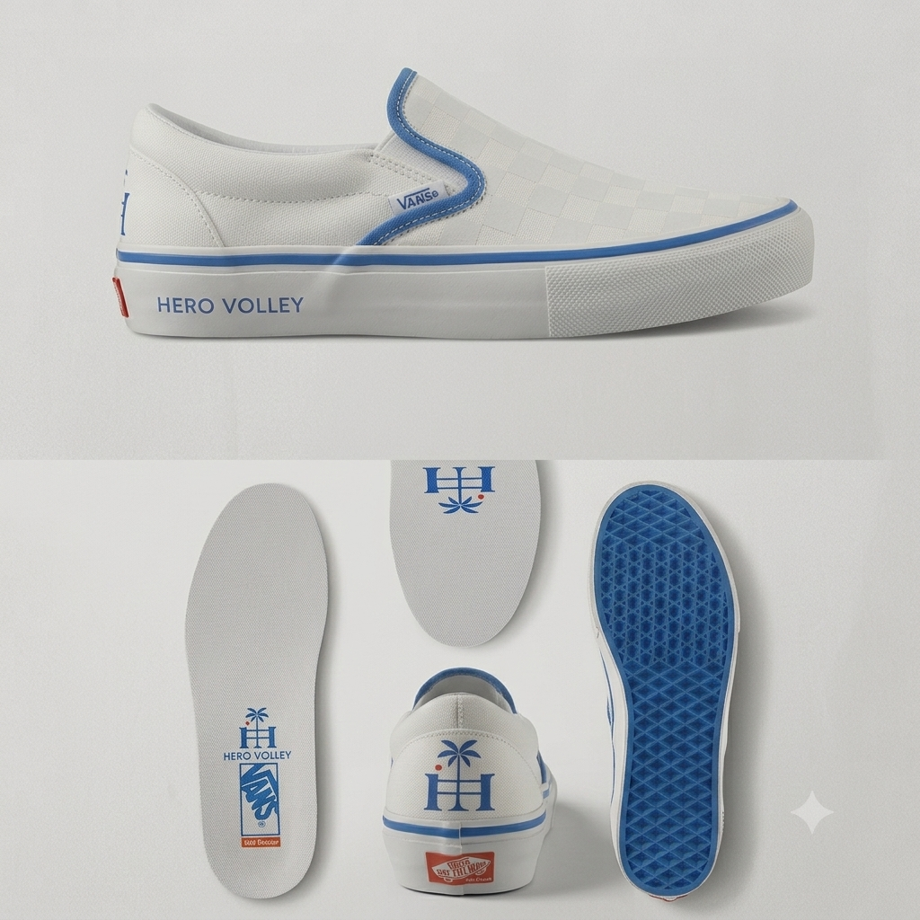 Hero Volley Customs - Vans Skate Slip-On