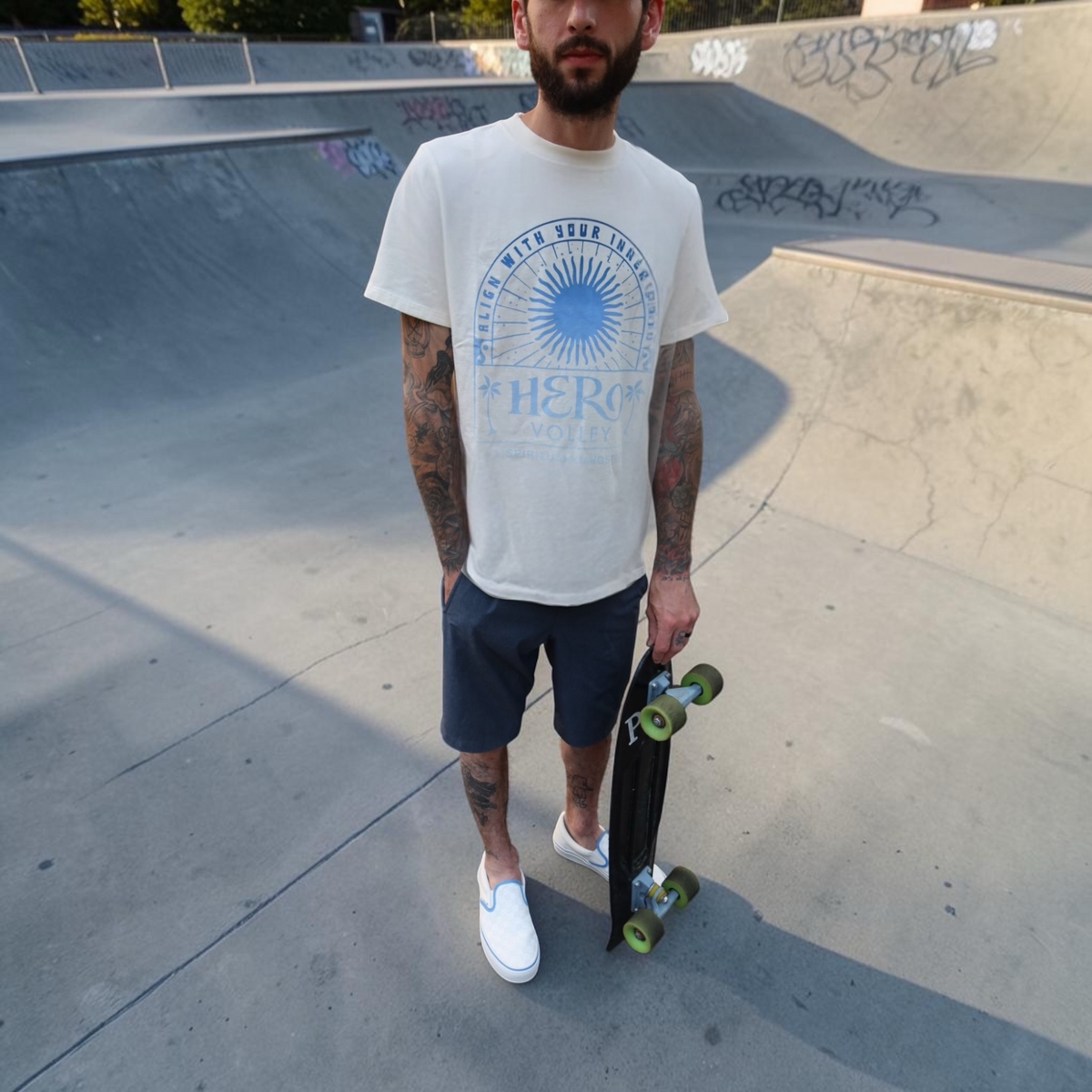 Hero Volley SILVERLAKE Tee - Vintage White